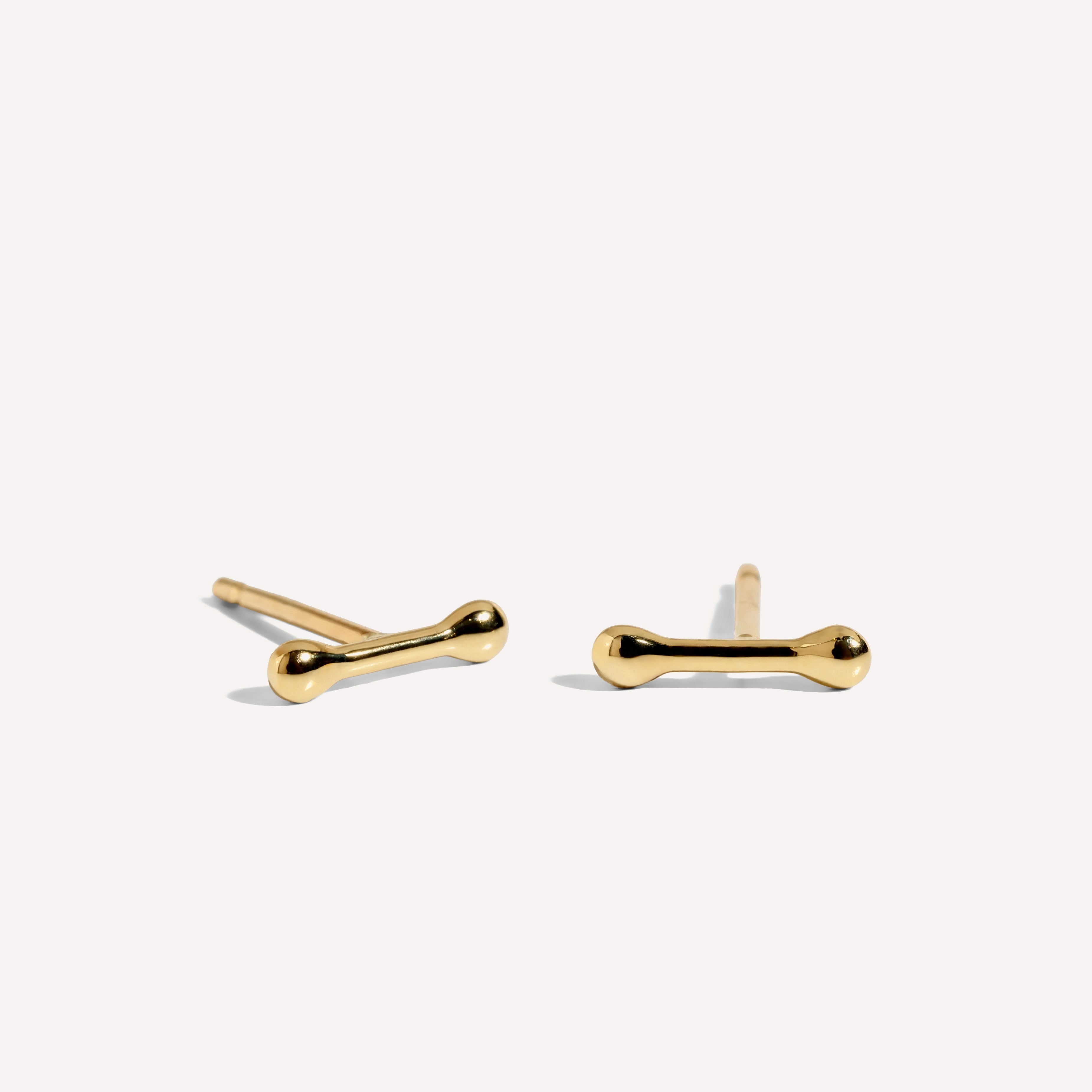 Golden Bar Studs