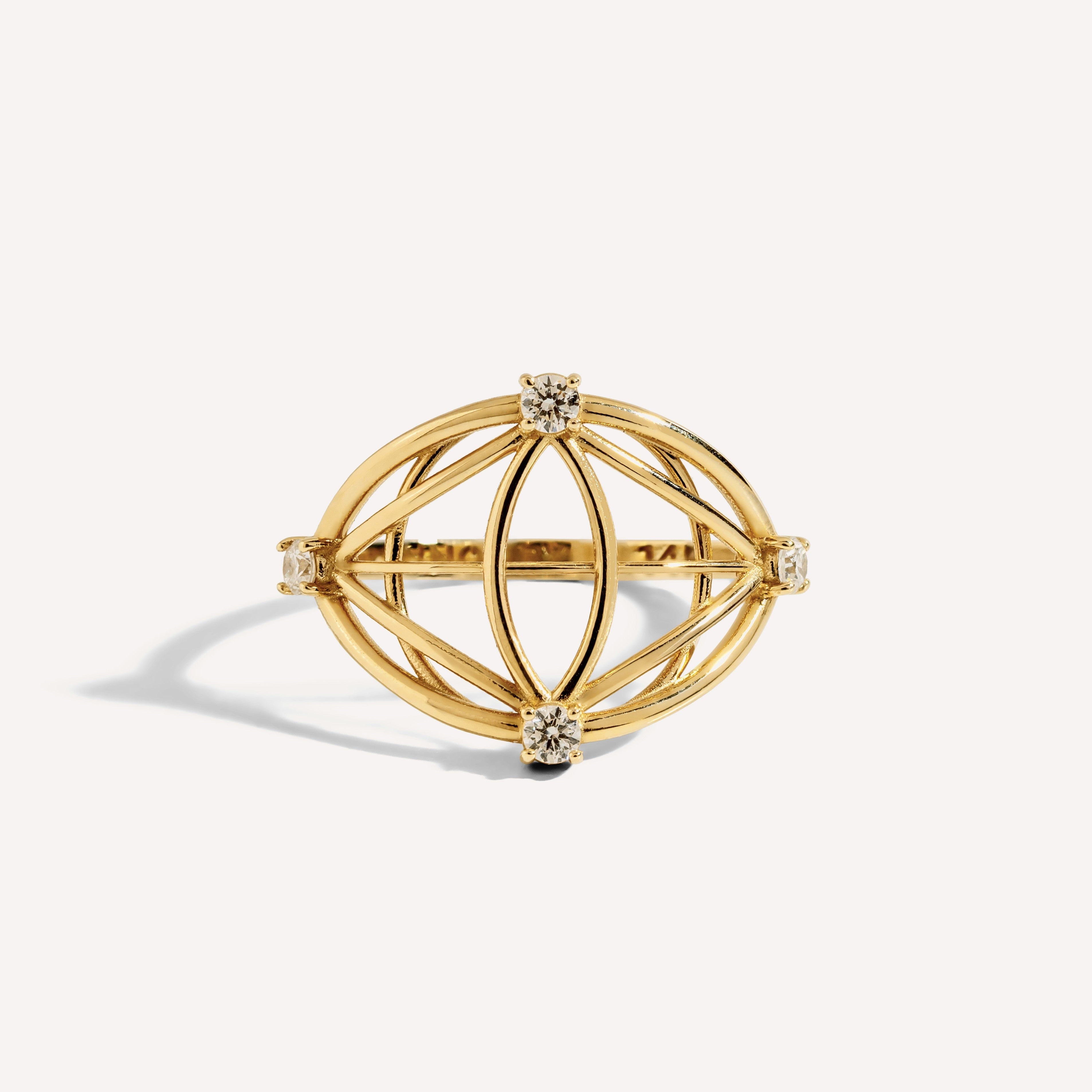 Evil Eye Evolves Diamond Ring