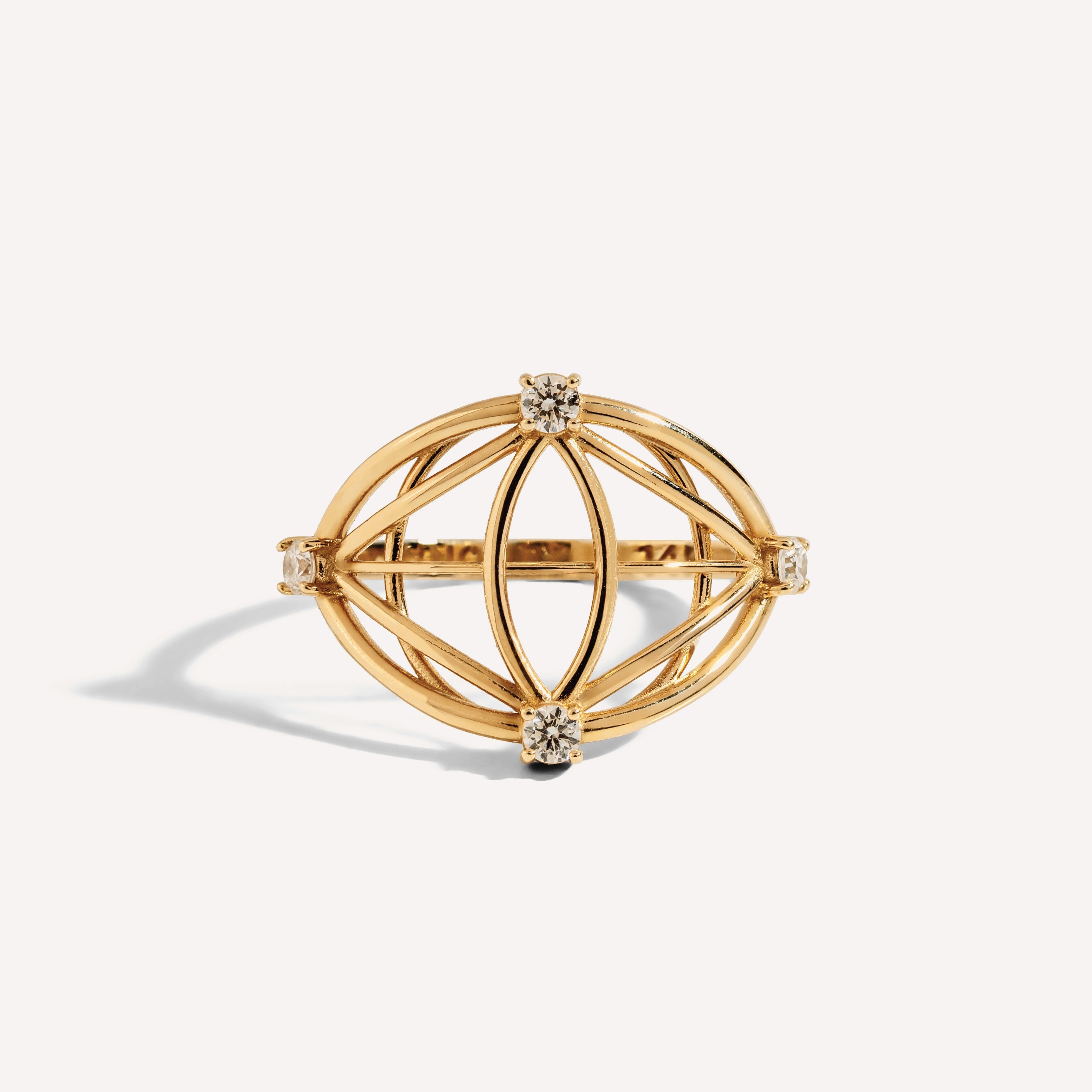 Evil Eye Evolves Diamond Ring