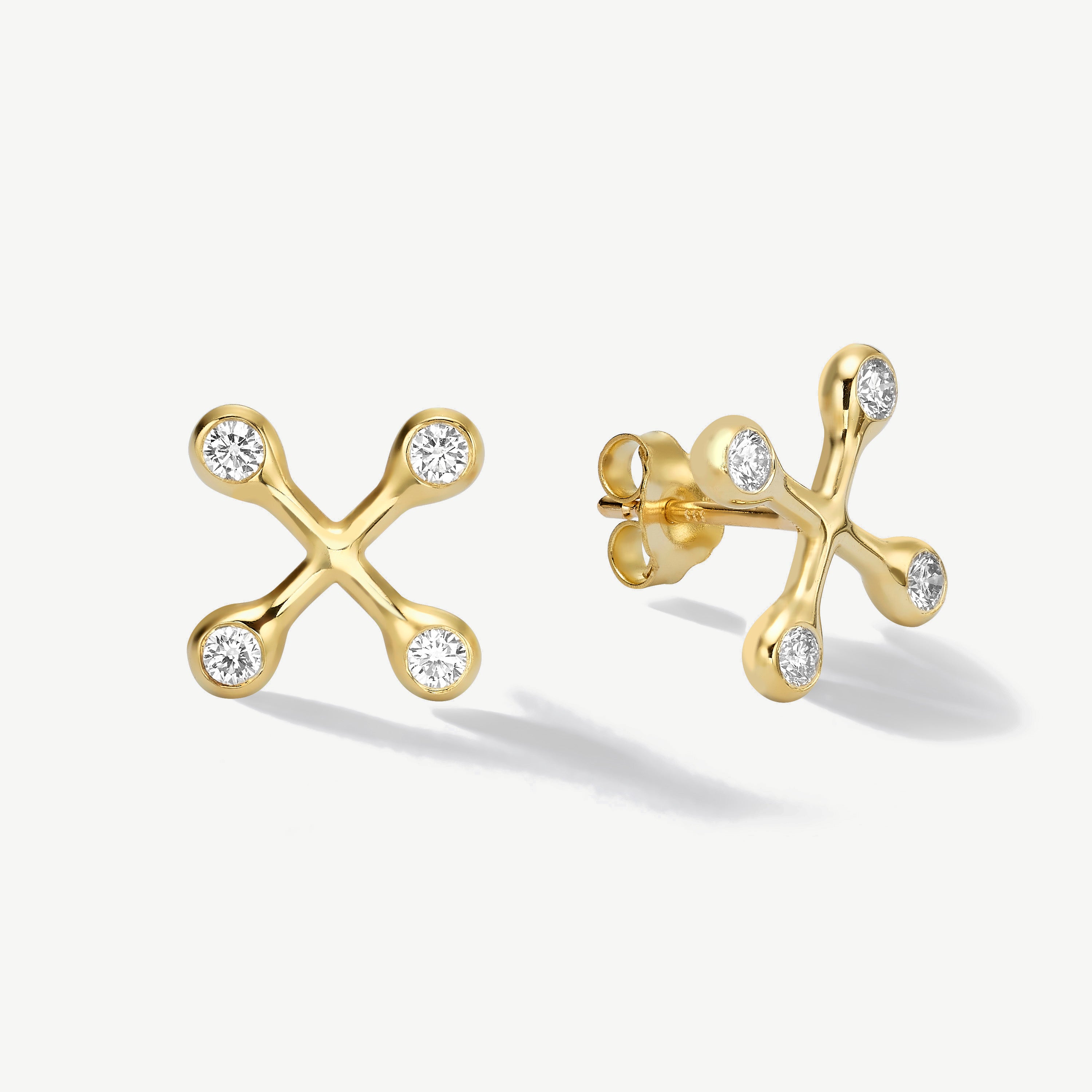 Align Your Flow Large Diamond Earrings