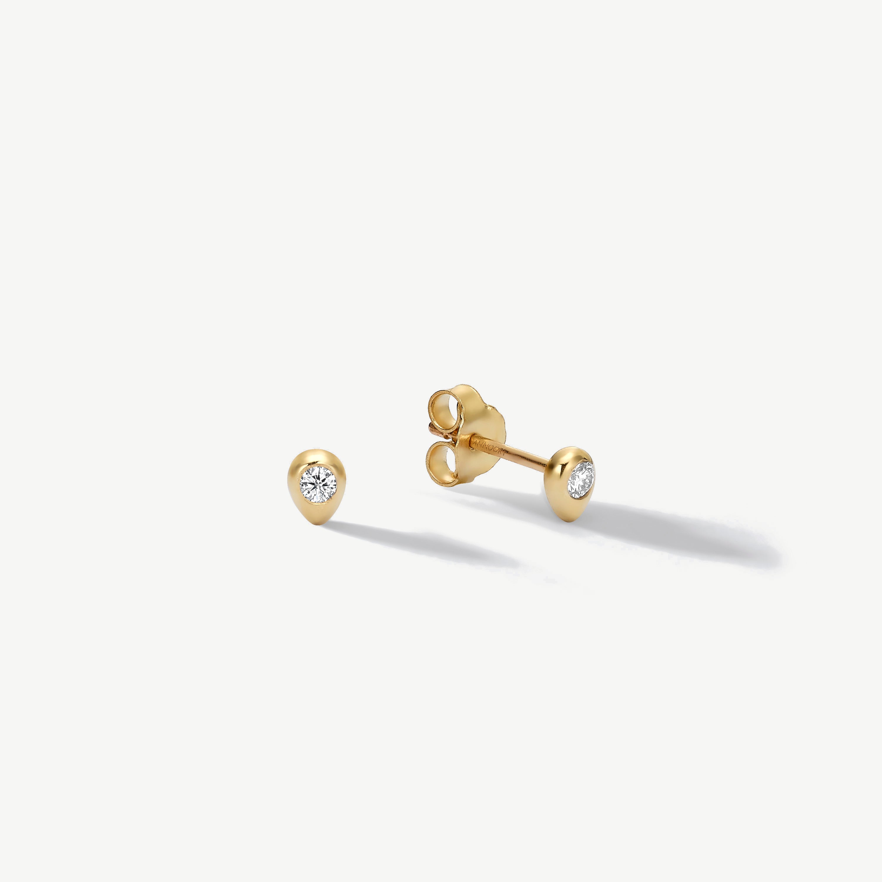 Let Your Waters Flow Teardrop Diamond Studs