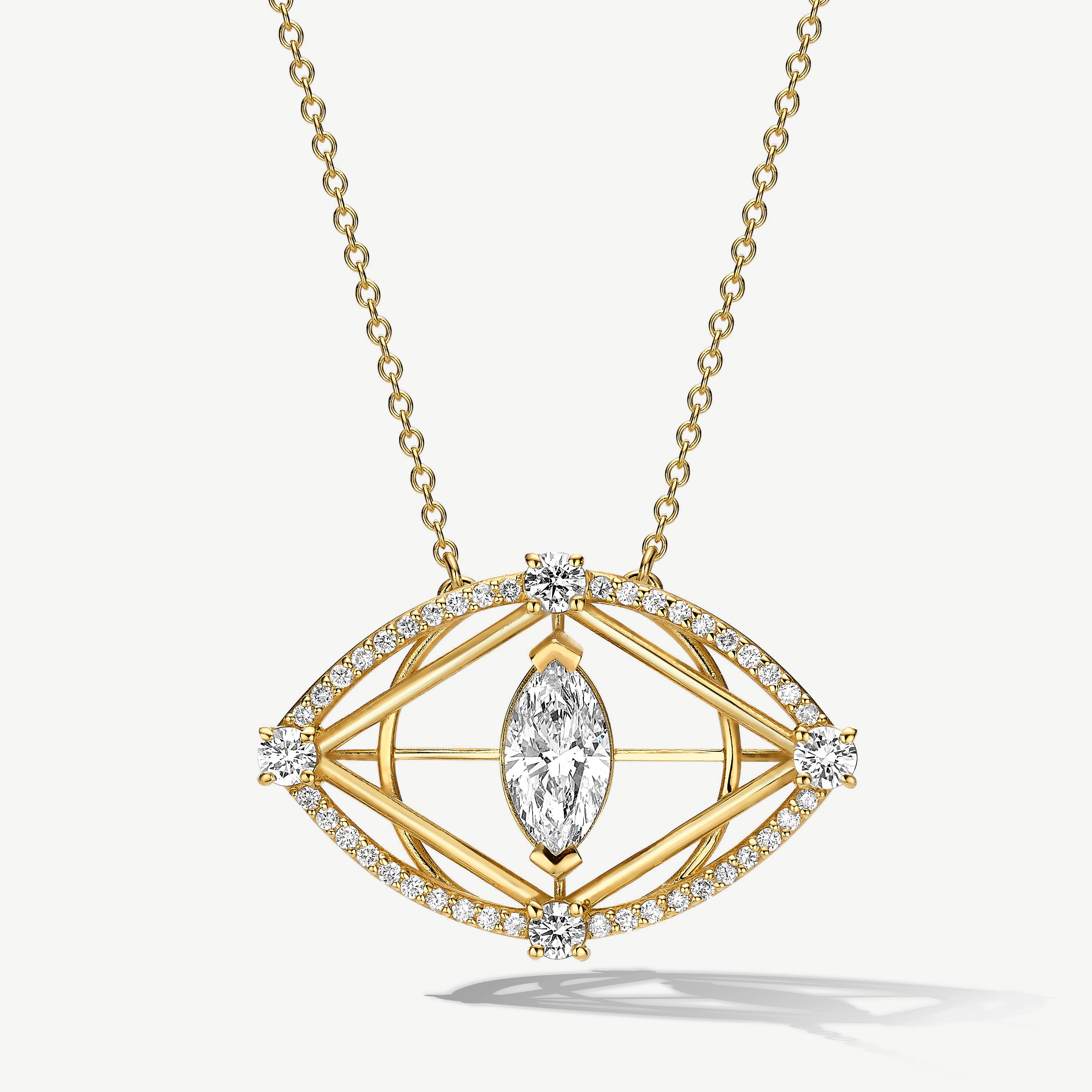 Intuitive Eye Diamond Necklace