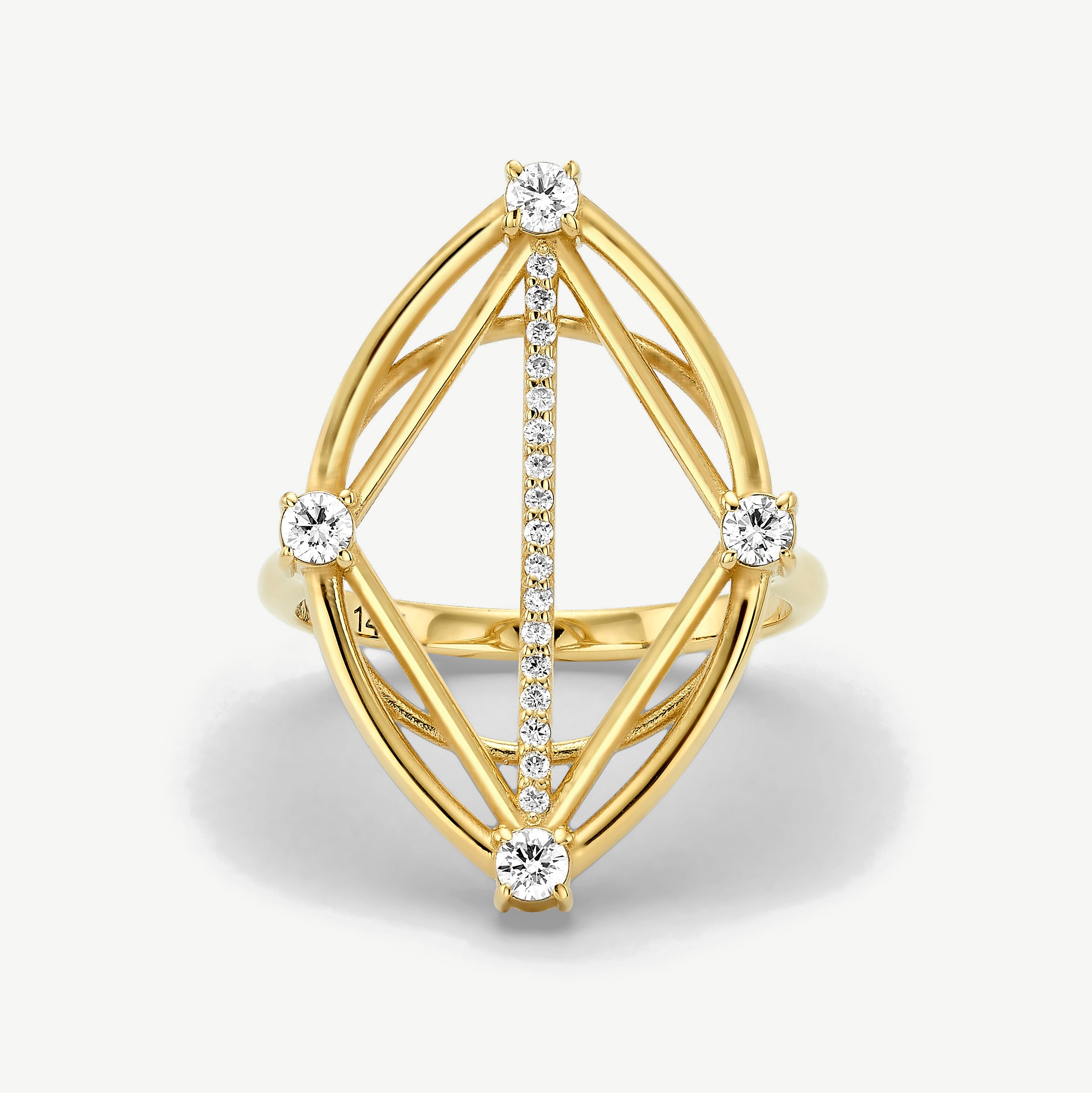 Inner Vision Diamond Statement Ring