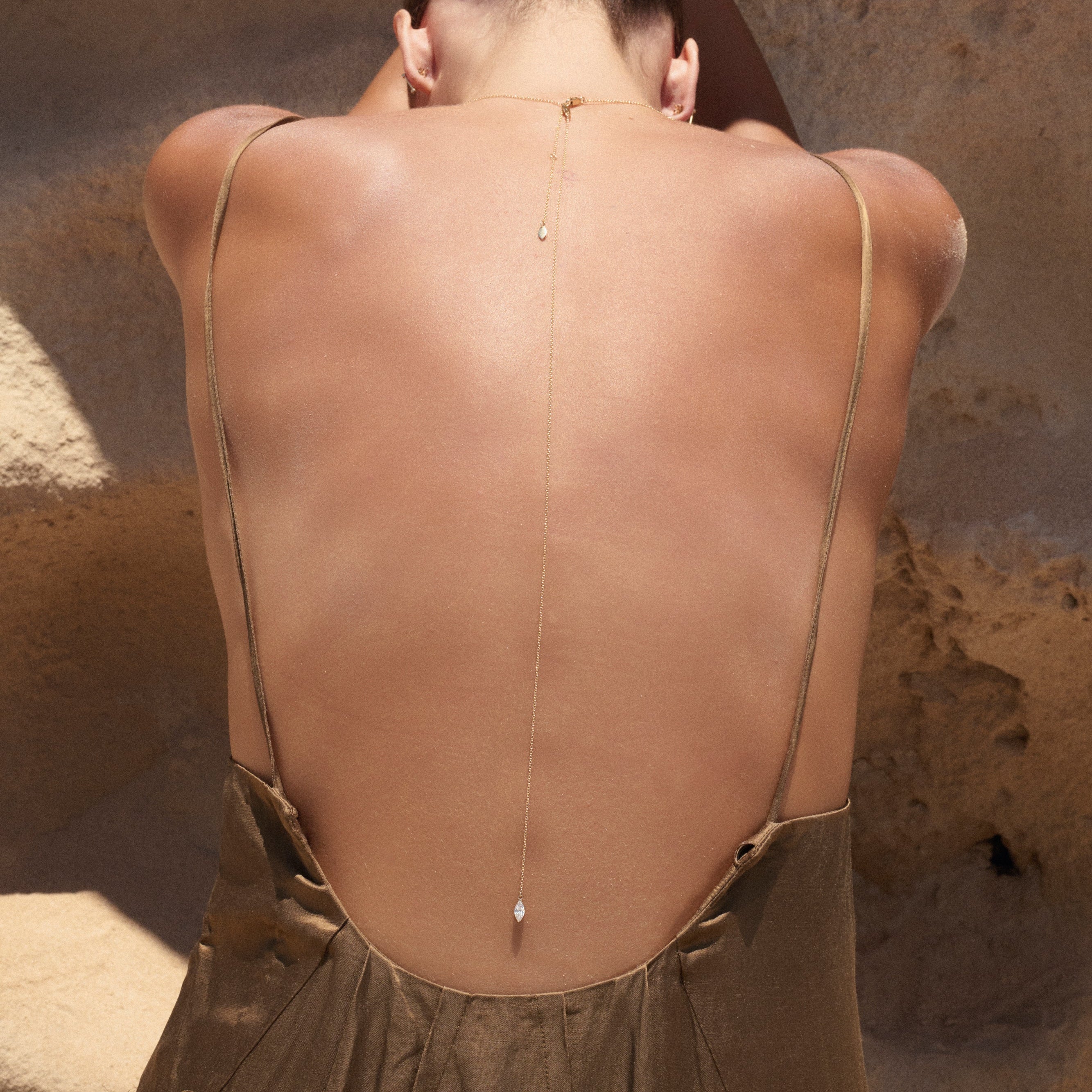 We Have Your Back Diamond Eye Necklace