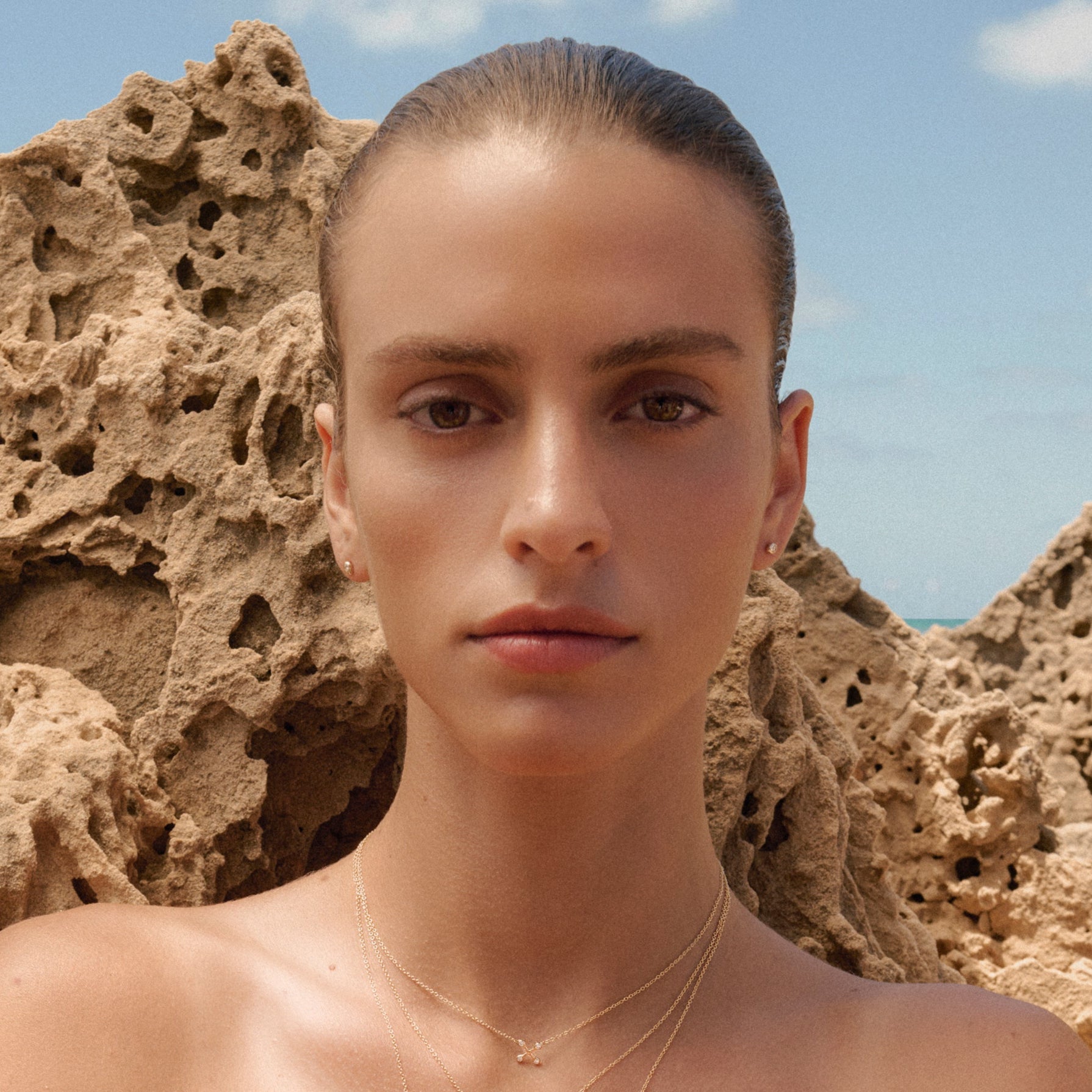 Let Your Waters Flow Teardrop Diamond Studs