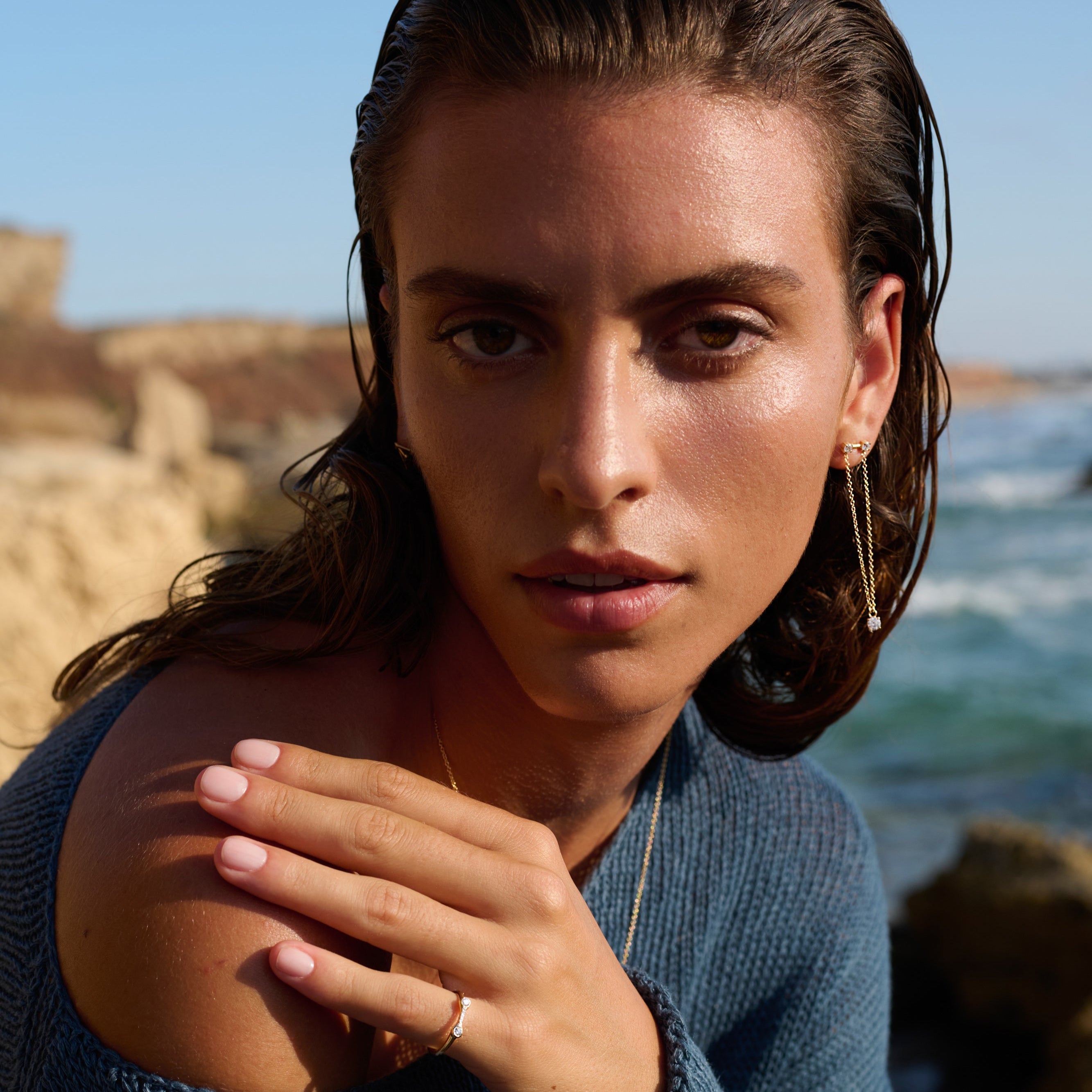 Goddess Superpower Diamond Drop Earrings