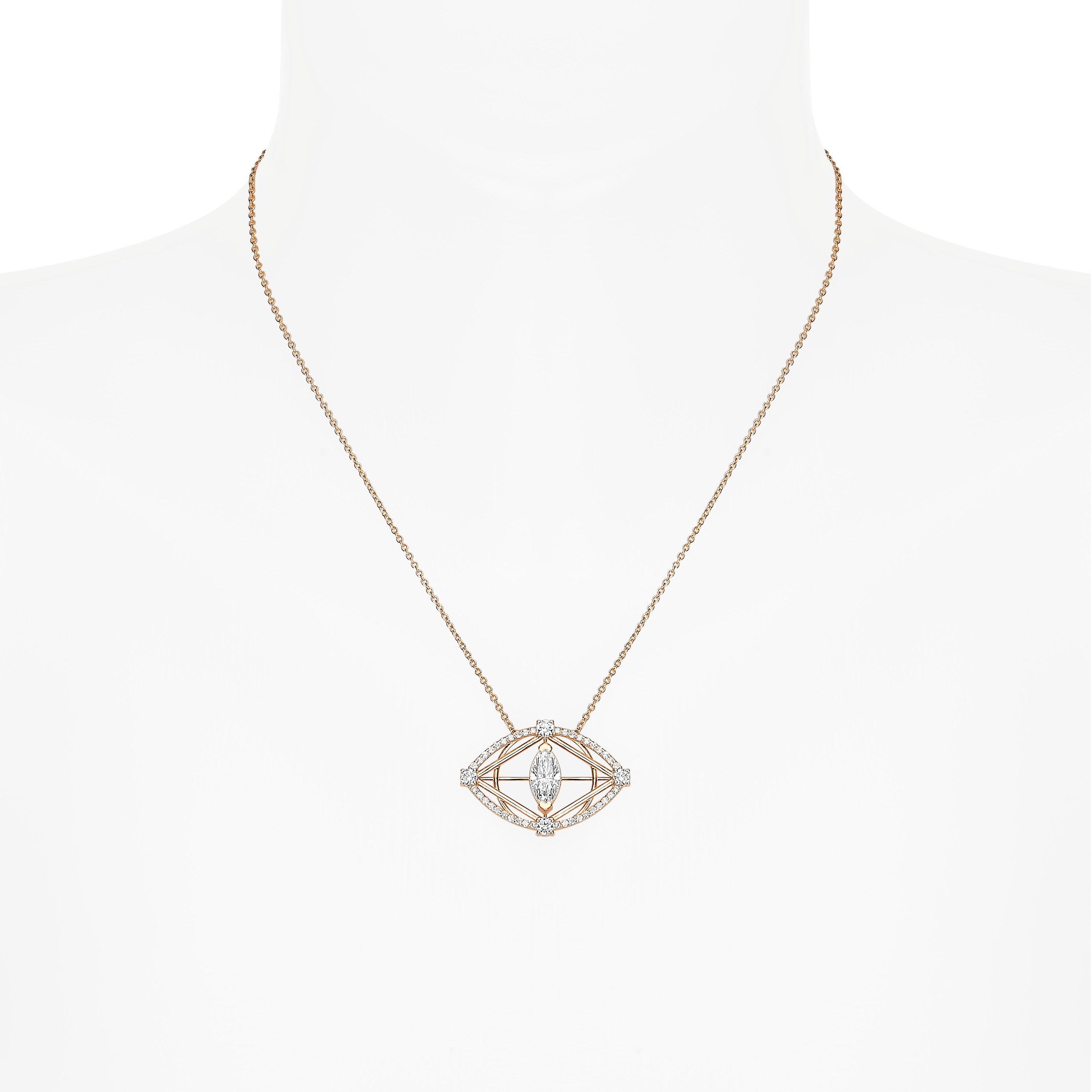 We Have Your Back Diamond Eye Necklace