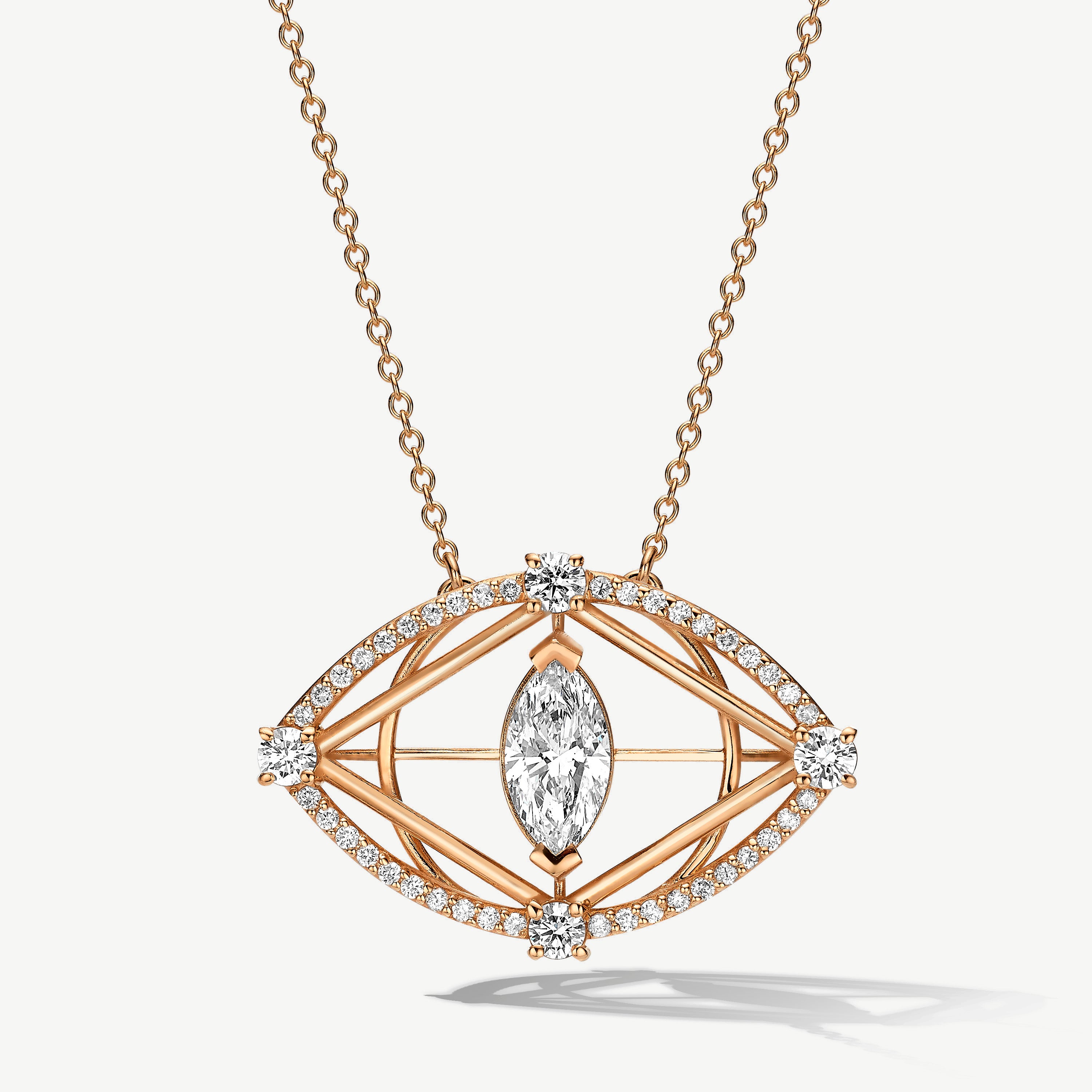 Intuitive Eye Diamond Necklace