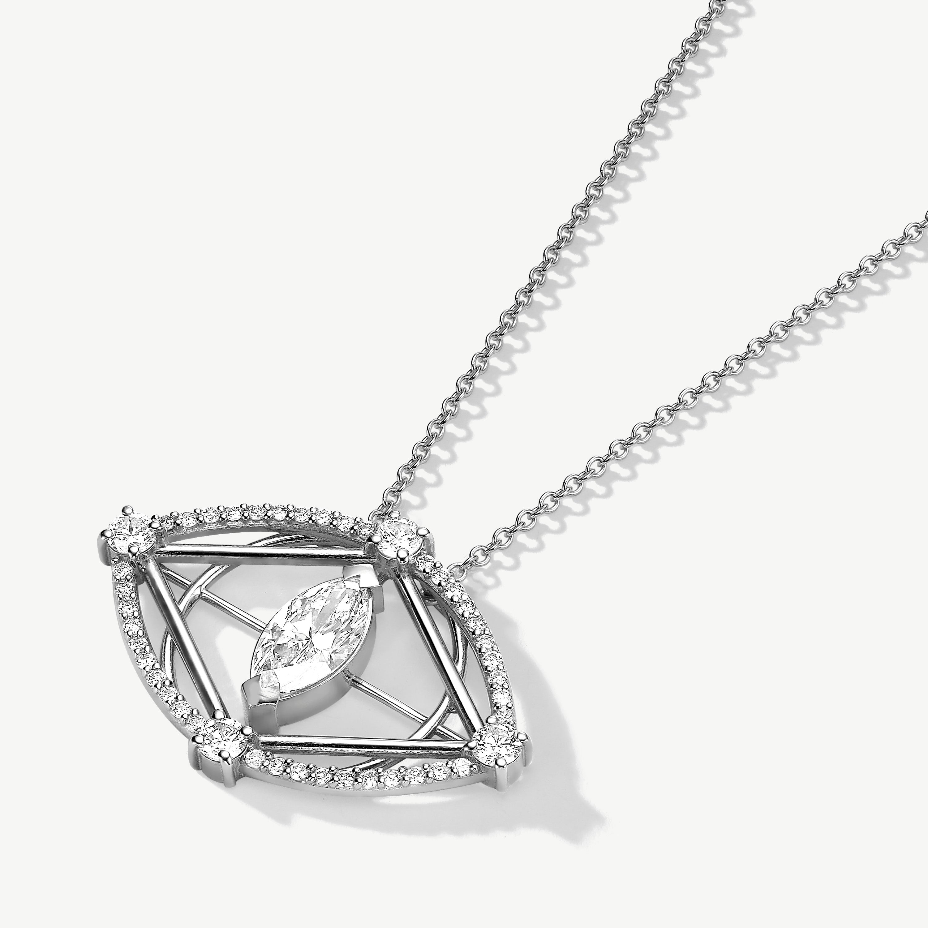 Intuitive Eye Diamond Necklace
