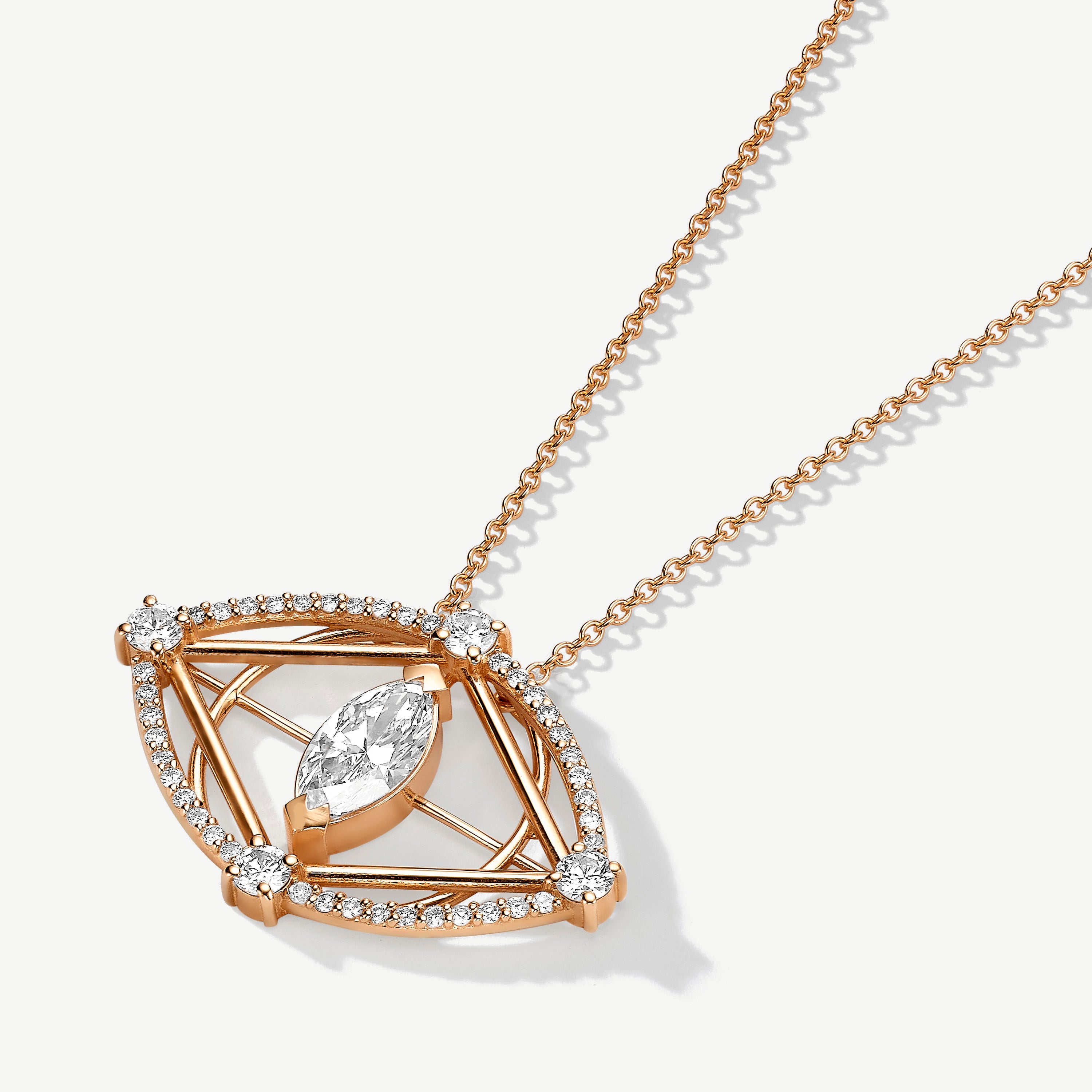 Intuitive Eye Diamond Necklace