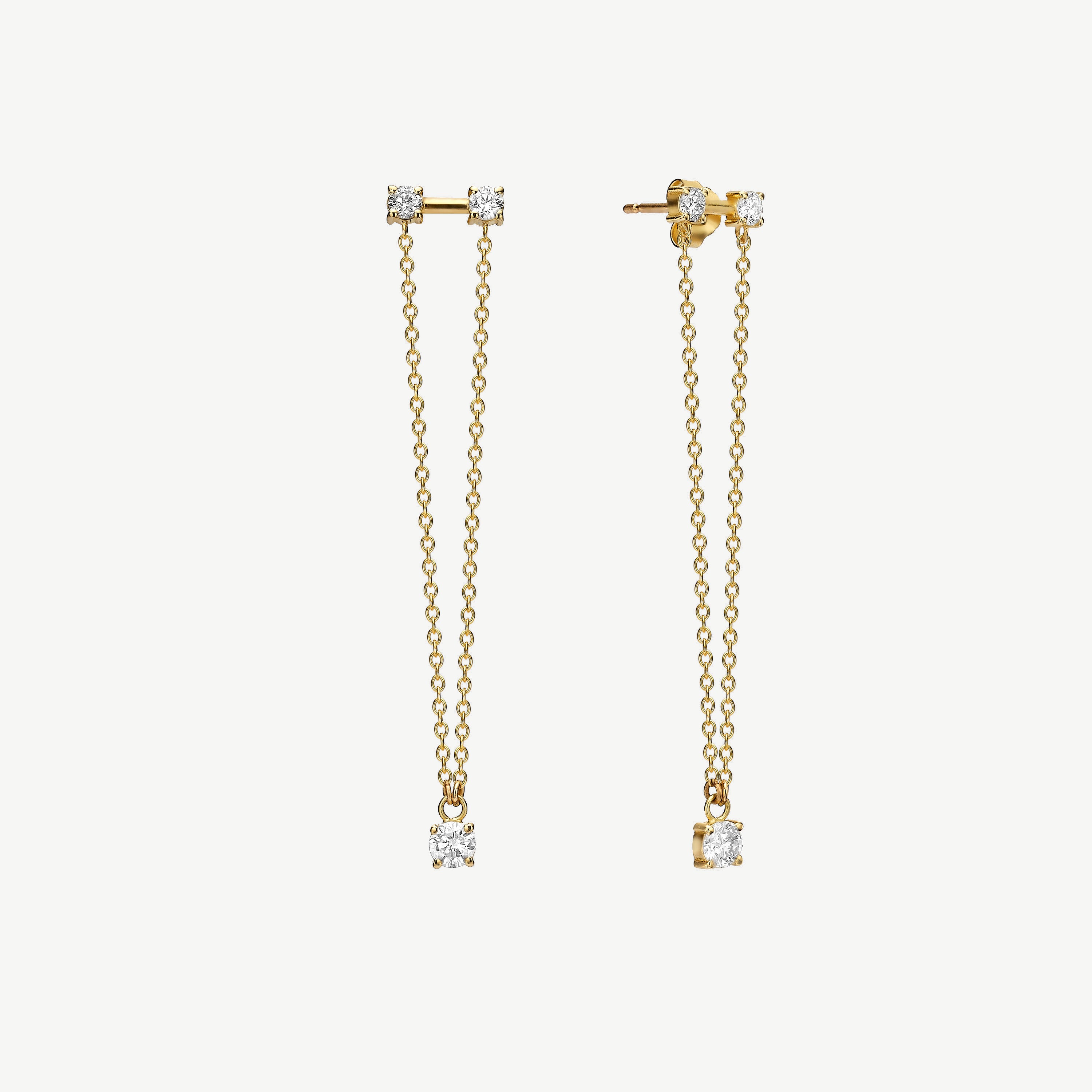 Goddess Superpower Diamond Drop Earrings