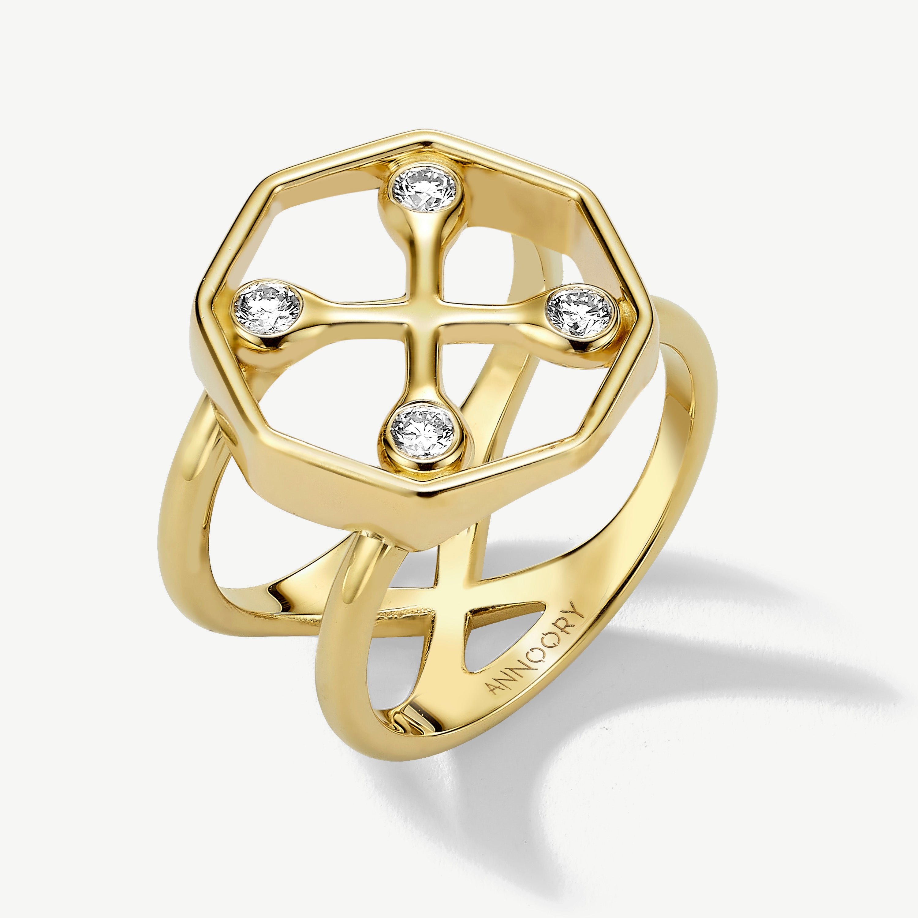 Irrational Optimist Diamond Signet Ring