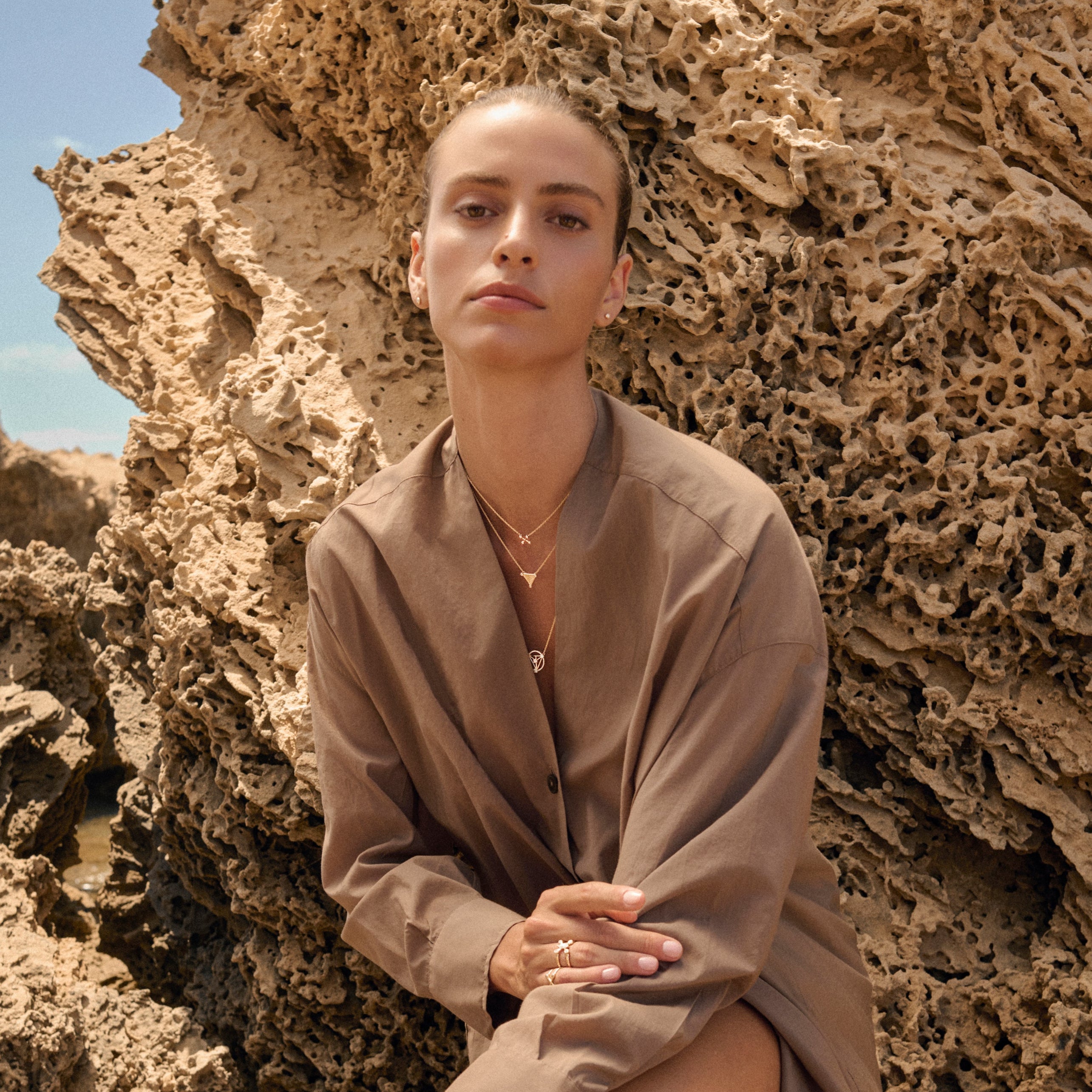 Let Your Waters Flow Teardrop Diamond Studs