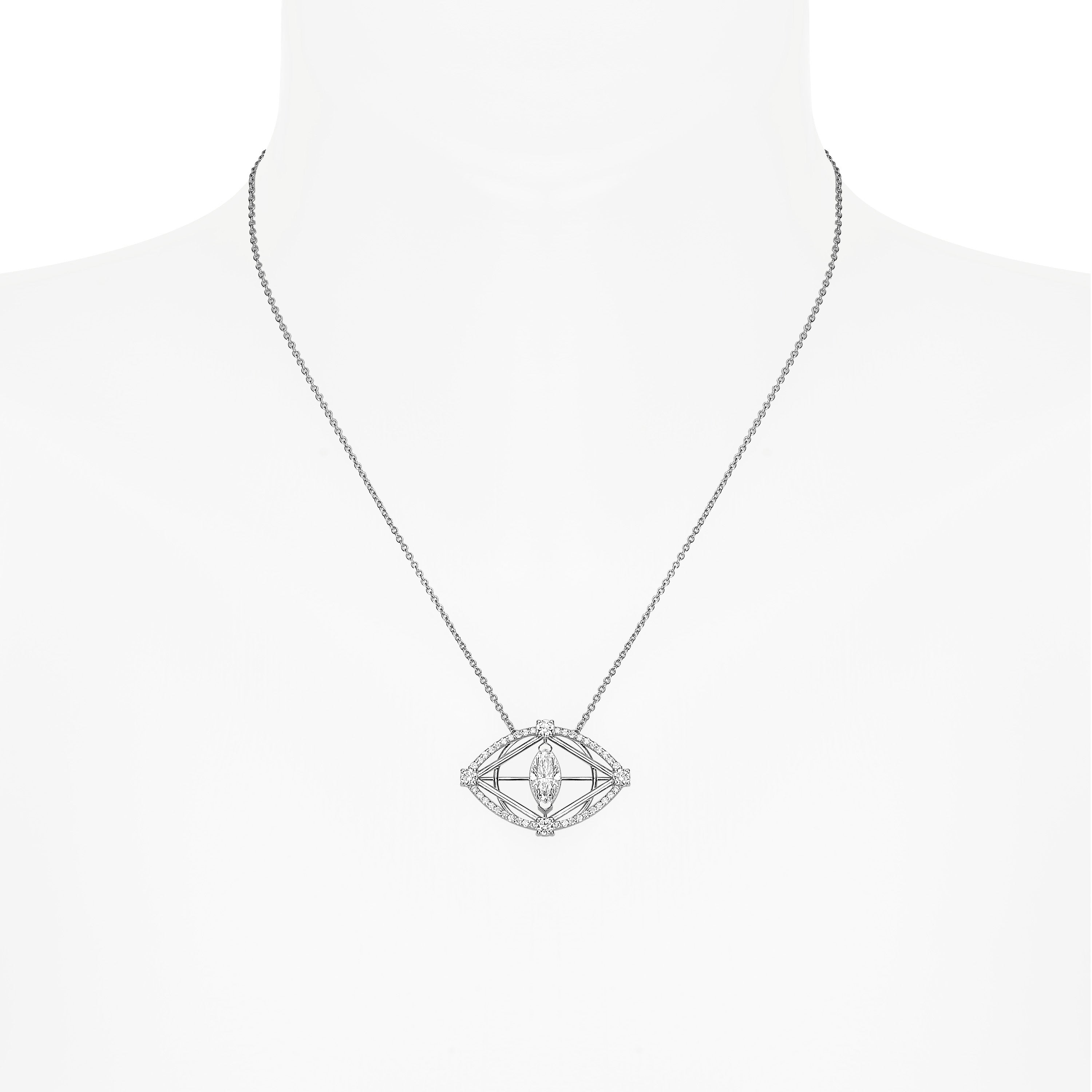We Have Your Back Diamond Eye Necklace