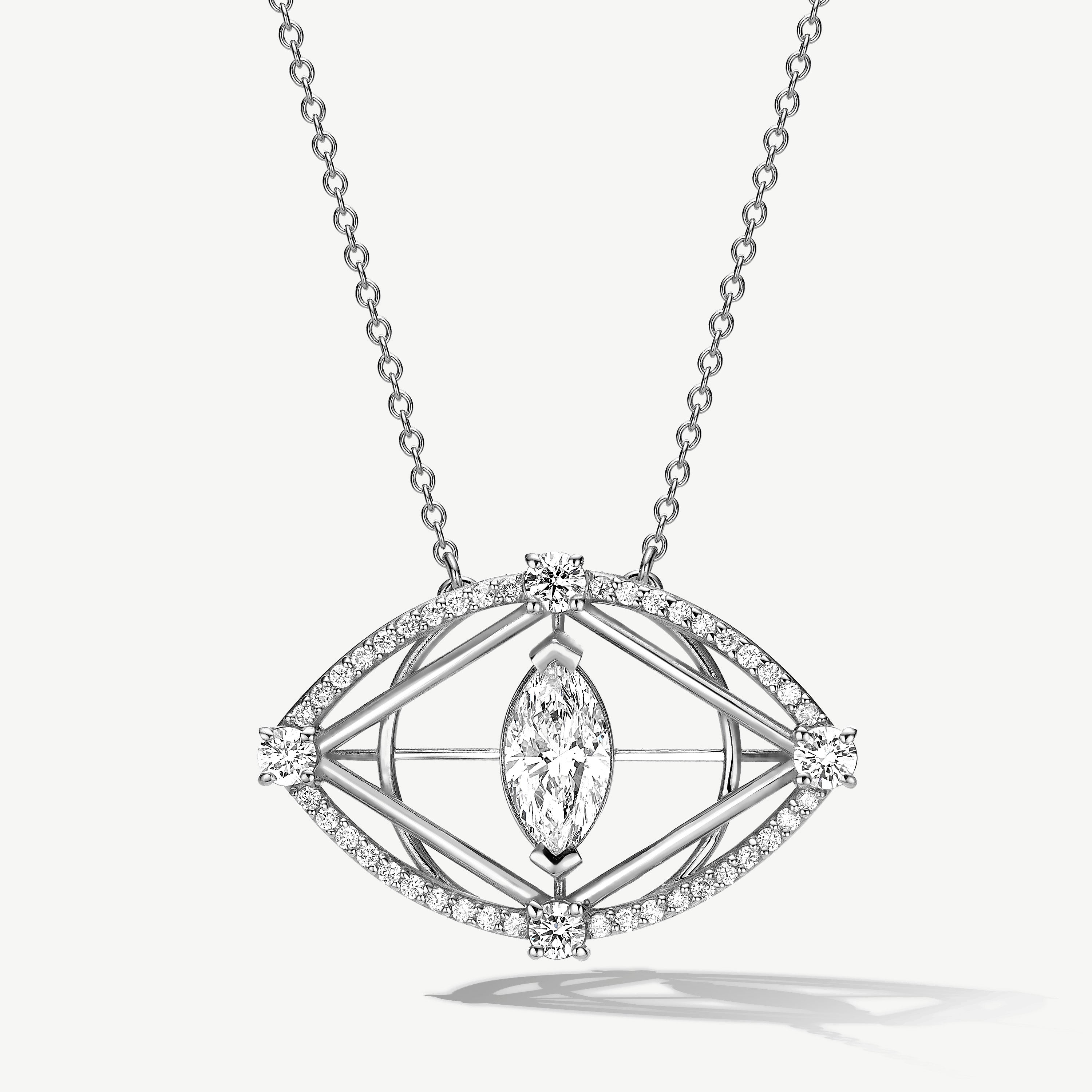 Intuitive Eye Diamond Necklace