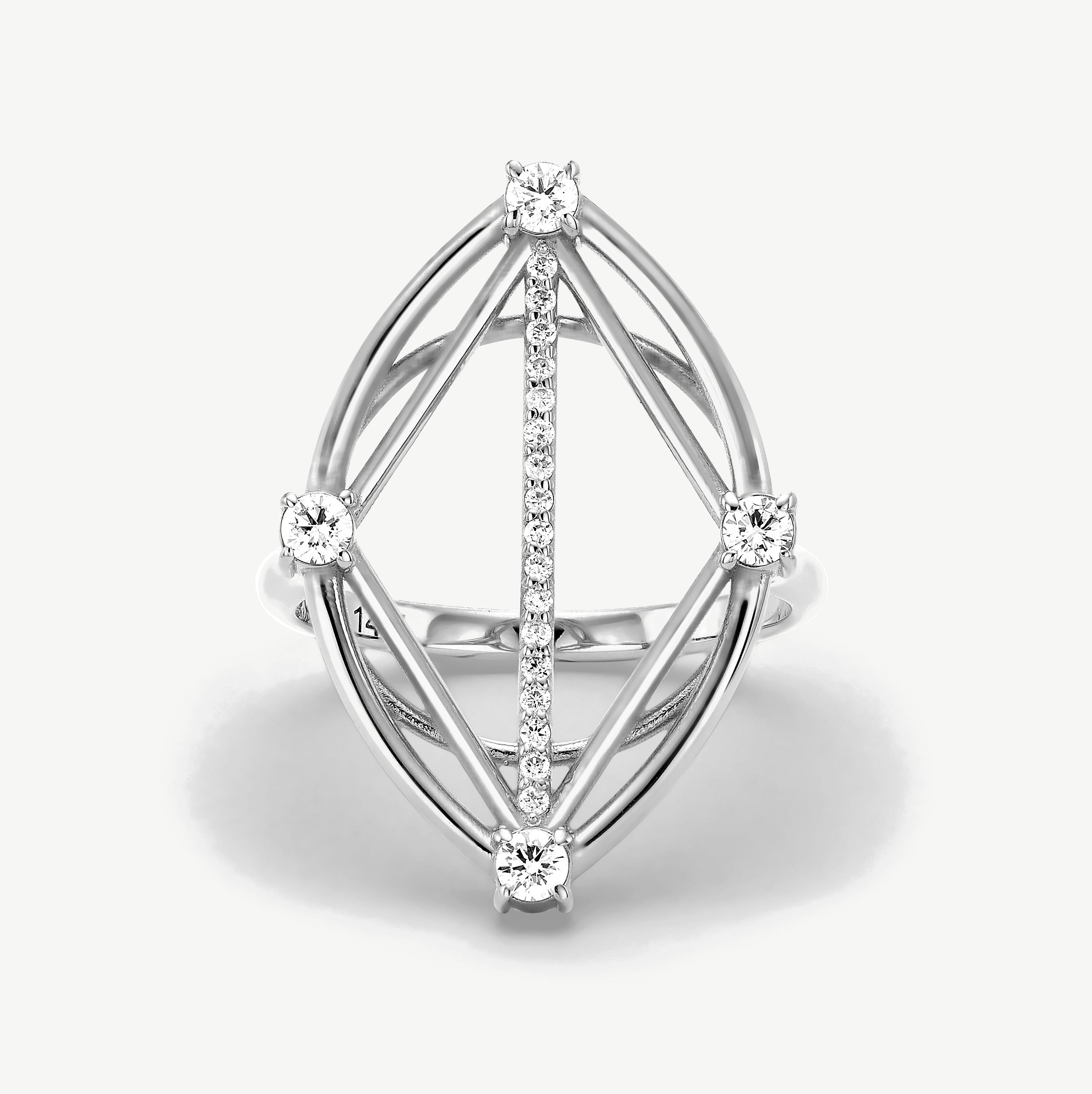 Inner Vision Diamond Statement Ring