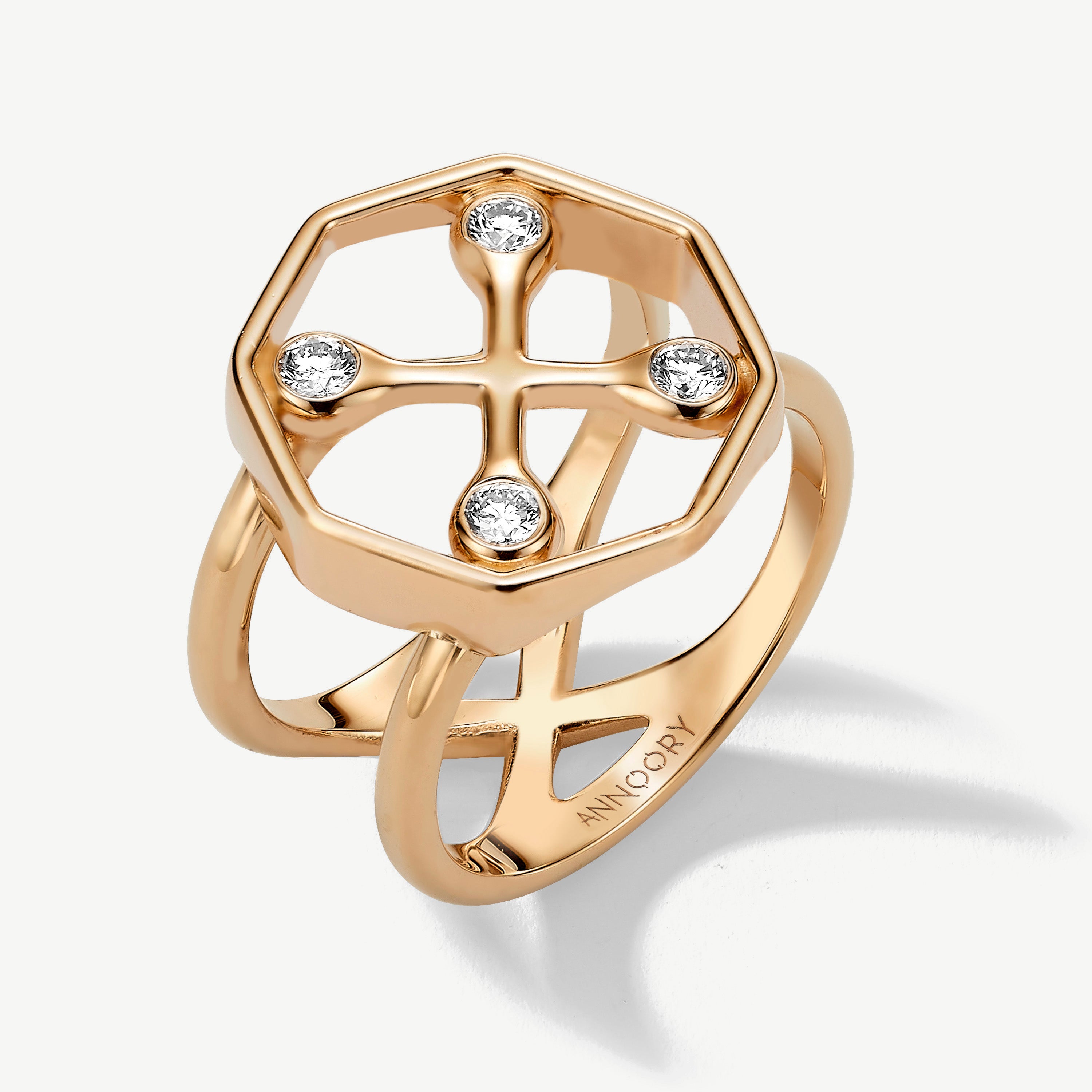 Irrational Optimist Diamond Signet Ring