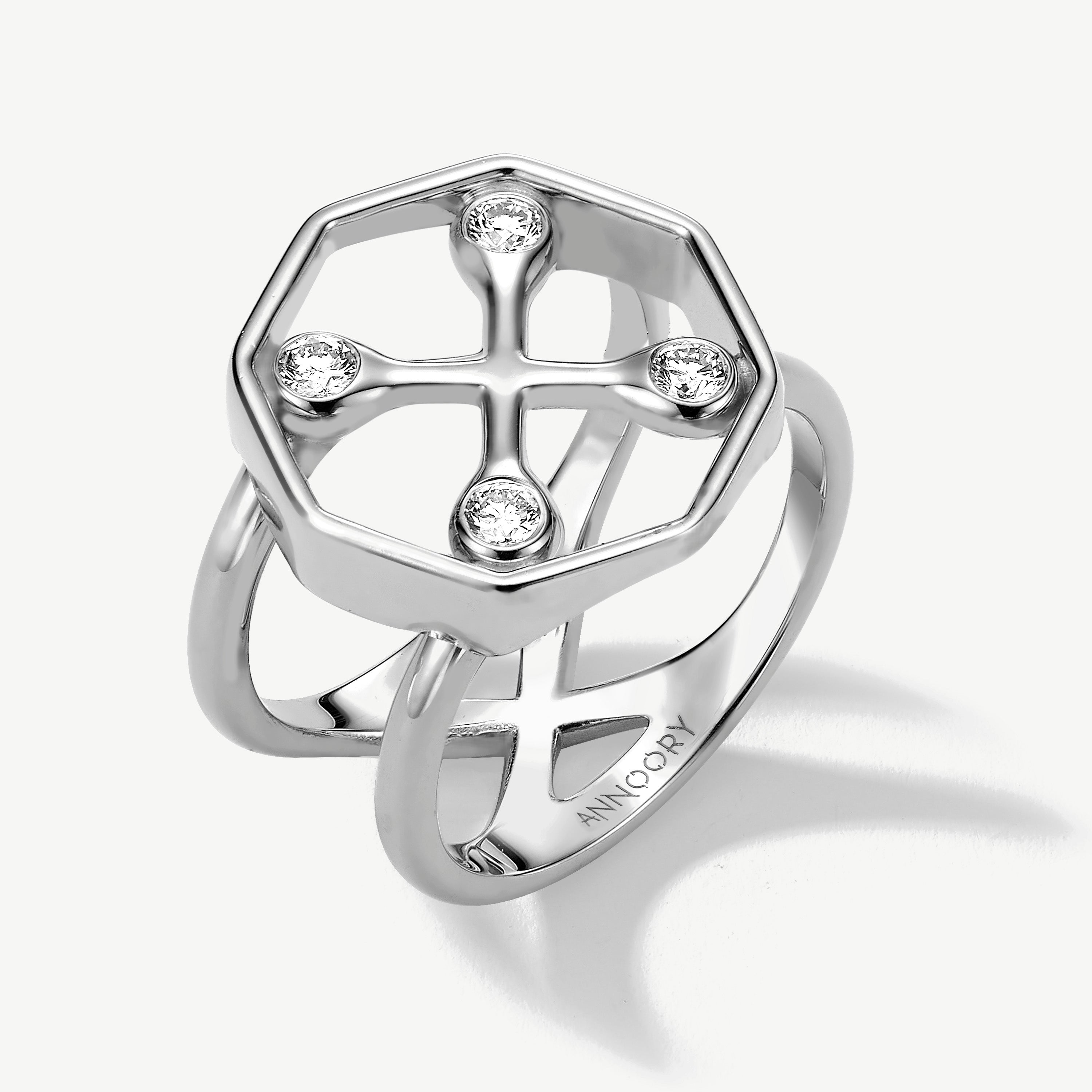 Irrational Optimist Diamond Signet Ring