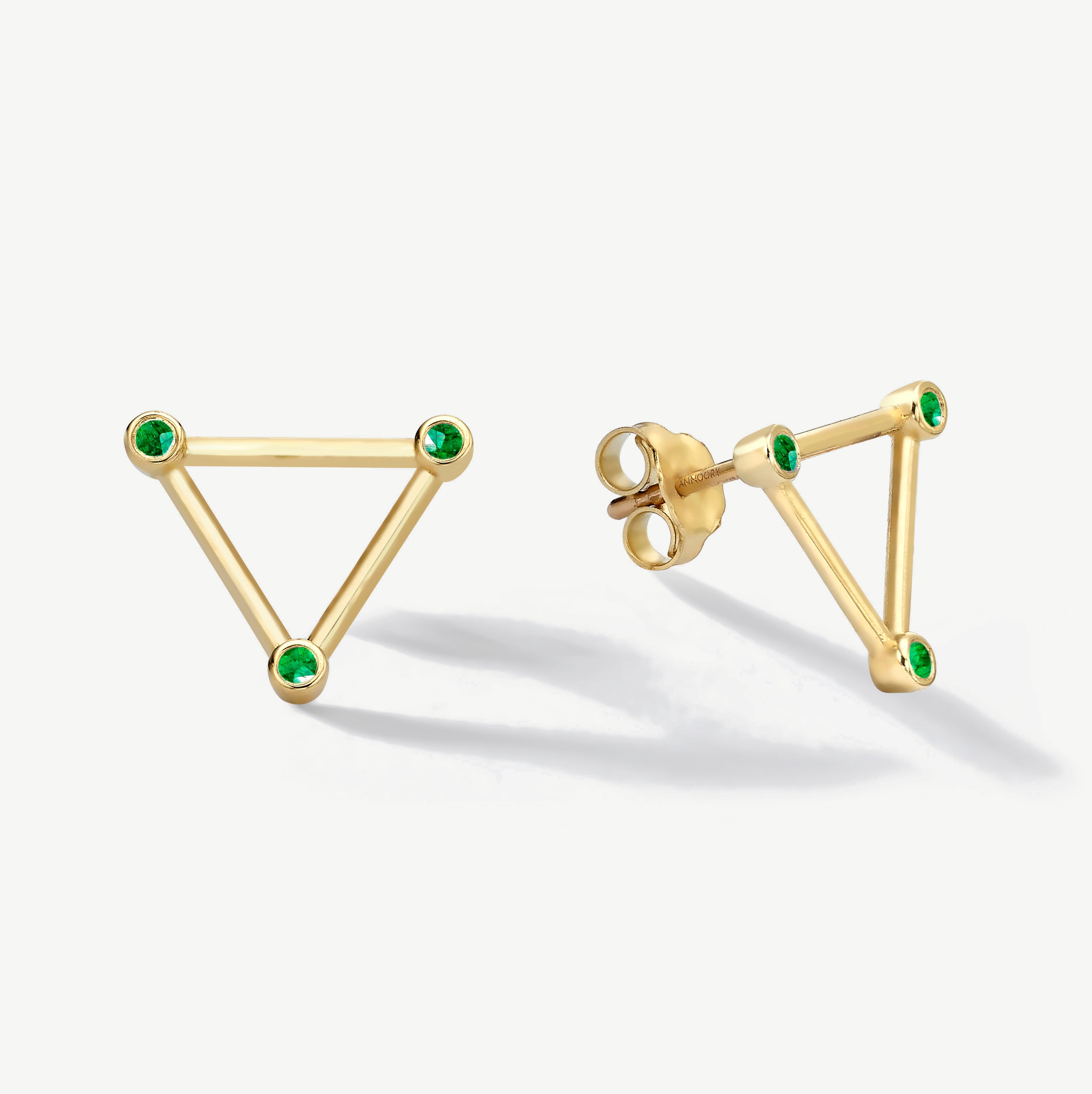 Unseen Realities Emerald Earrings
